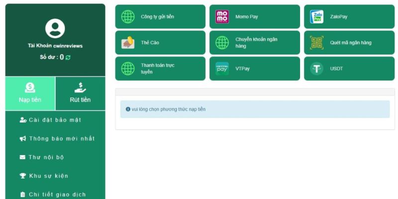 Chuyển khoản 24/7 thông qua Internet Banking