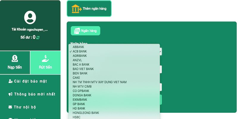 Hướng dẫn rút tiền Cwin chi tiết theo từng phương thức